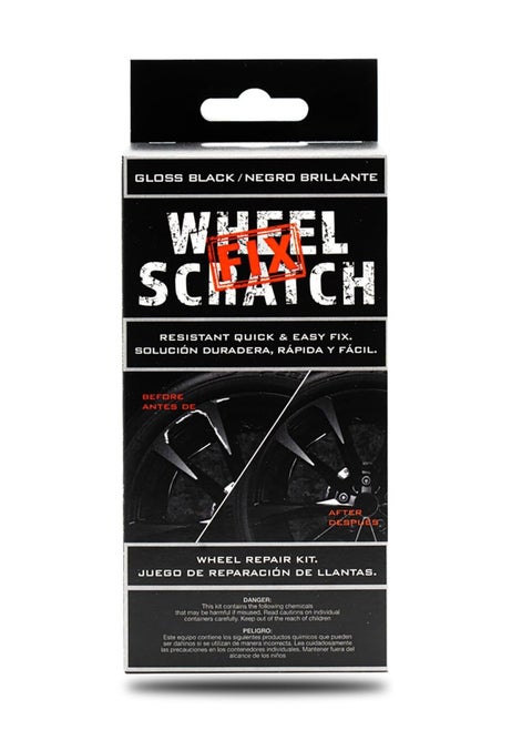 Wheel Scratch Fix  Quick And Easy Wheel Touch Up Kit Universal Colors Black Gloss