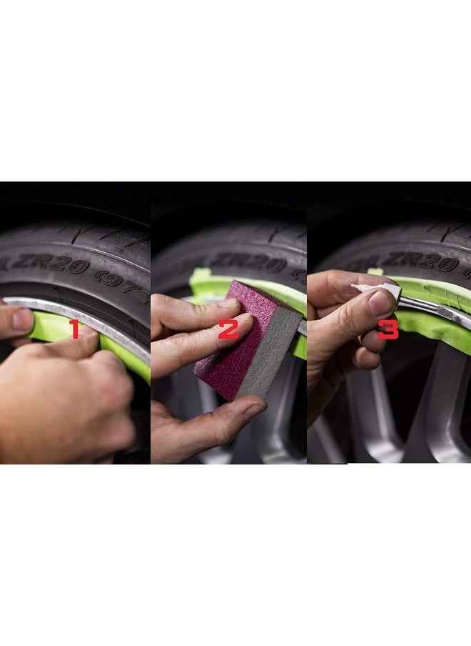 Wheel Scratch Fix  Quick And Easy Wheel Touch Up Kit Universal Colors Black Gloss