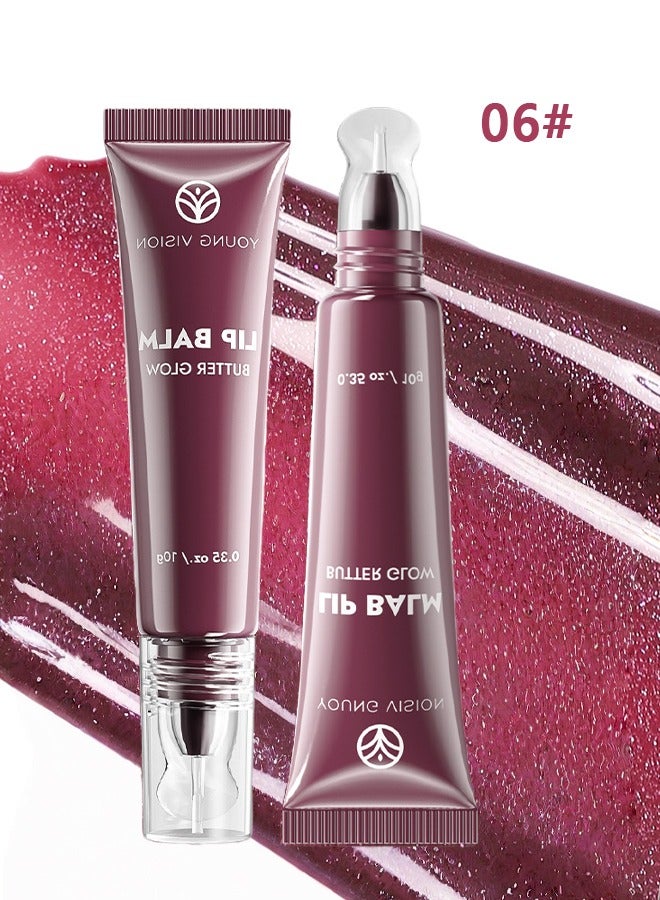 يونج فيجن ملمعات الشفاه، مكياج المحترفين، ملمع ومرطب للشفاه، يدوم حتى 12 ساعة، صبغة عالية، لمسة نهائية لامعة، بابلغوم برست، لون #06 - Image 1