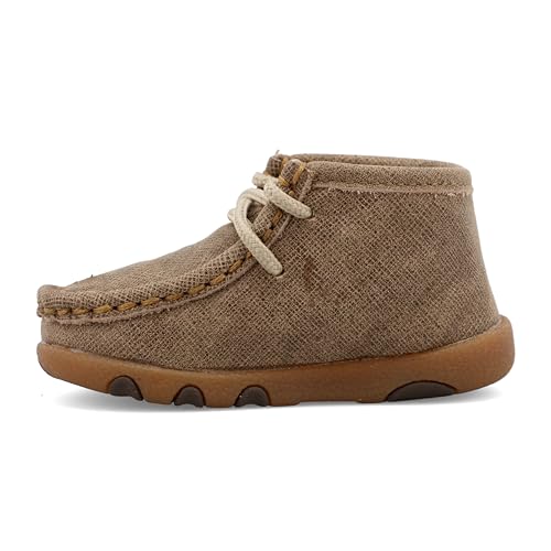 Twisted X Infant's Chukka Driving Moc, Moc Toe, Dusty Tan, 2 M - Image 2