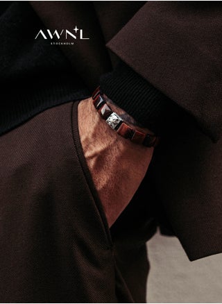 Flatbead Drawstring Bracelet With Red Tiger Eye and Sterling Silver Charm - pzsku/Z8F18C57016603518B7ADZ/45/1751614840/e4f819cd-d308-4a95-b9c0-423cfe2984d3