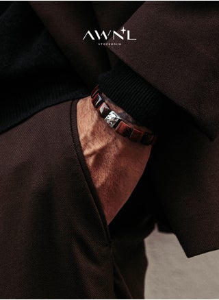 Flatbead Drawstring Bracelet With Red Tiger Eye and Sterling Silver Charm - pzsku/Z8F18C57016603518B7ADZ/45/1751945827/6be0219f-c350-4922-acd6-23982f127977