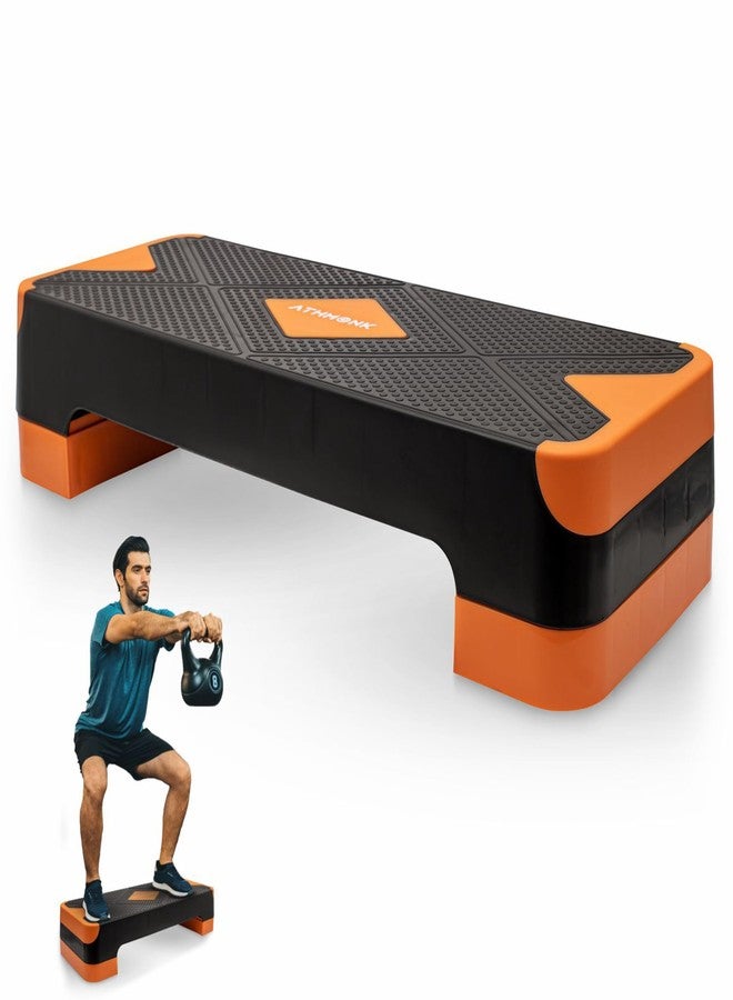 Athmonk Adjustable Multi-Level Aerobic Stepper Ultimate Equipment Gym Stepper for Home Workout | Enhance Stability, Flexibility, Strength | Home Cardio Exercise Aerobics Stepper for Women and Men - Image 1