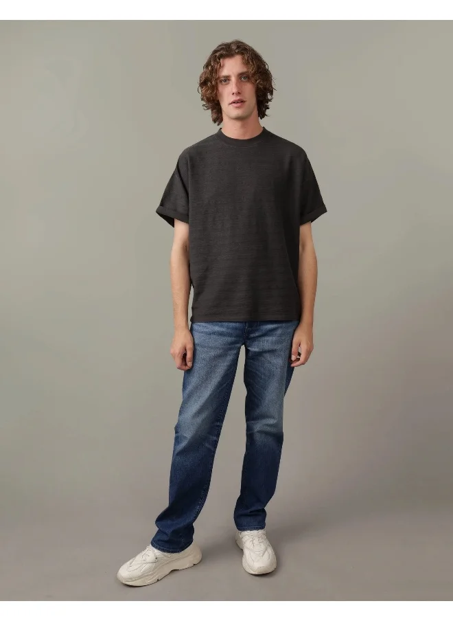 امريكان ايجل Textured  Crew Neck T-Shirt