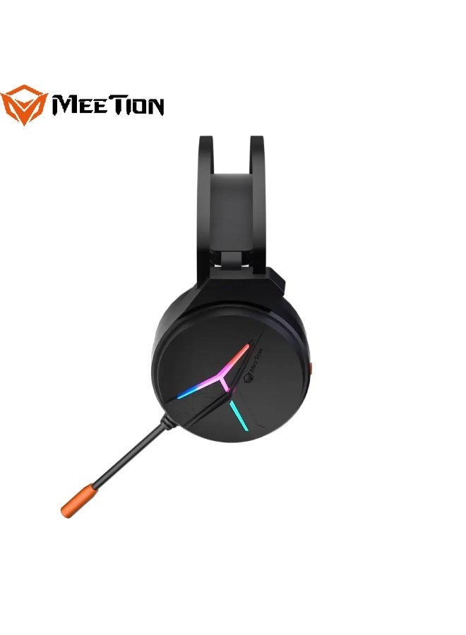 MEETION Stereo Tri-Mode Gaming Headset BTH015 Triple-Mode Connectivity Immersive Stereo Sound Dual Audio Modes Ultra-Long Battery Performance Dynamic LED Backlight - Image 3