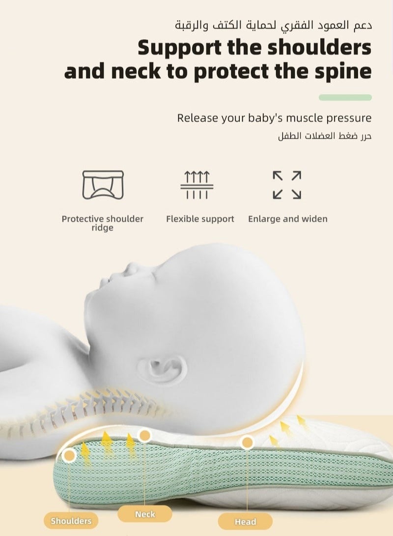 DOOKOO Pillow for Sleeping,  Kids Pillows with Ergonomic Spine-Protective Design, Ultra Supportive Memory Foam Material, for Babies, Infants, Toddlers, Children, Especially for child aged 6 to 12  - Image 3