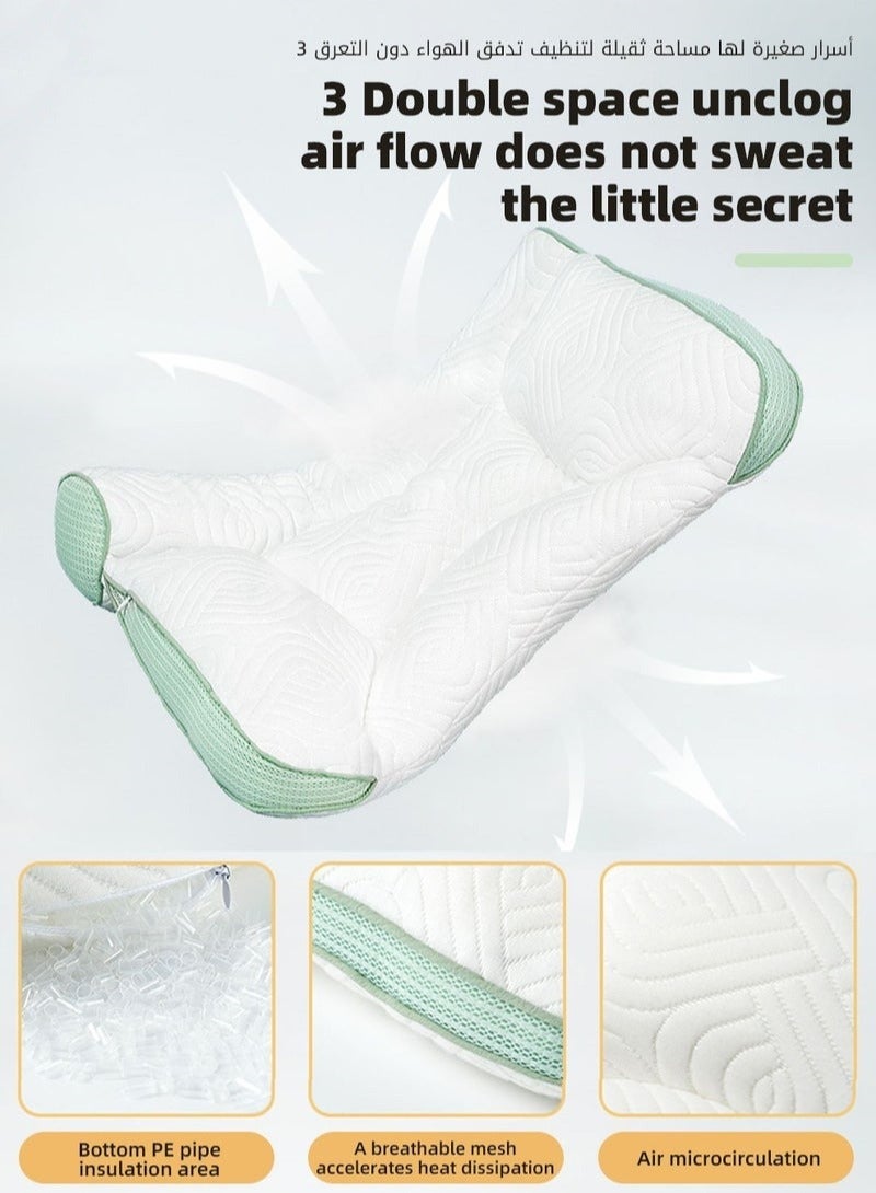 DOOKOO Pillow for Sleeping,  Kids Pillows with Ergonomic Spine-Protective Design, Ultra Supportive Memory Foam Material, for Babies, Infants, Toddlers, Children, Especially for child aged 6 to 12  - Image 5