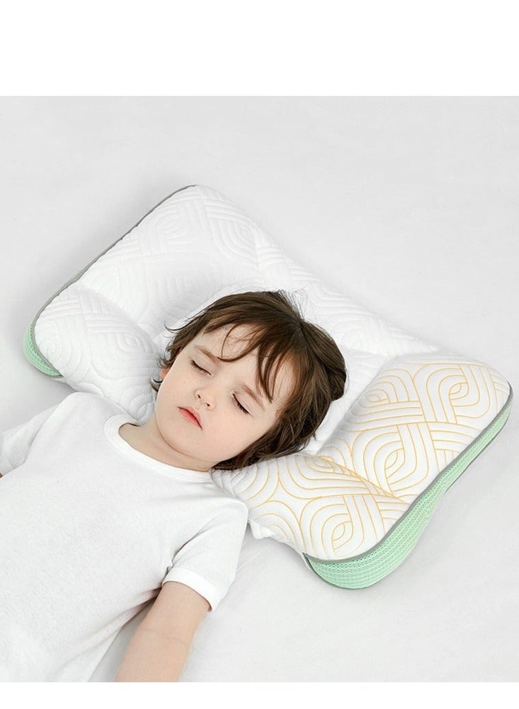 DOOKOO Pillow for Sleeping,  Kids Pillows with Ergonomic Spine-Protective Design, Ultra Supportive Memory Foam Material, for Babies, Infants, Toddlers, Children, Especially for child aged 6 to 12  - Image 1