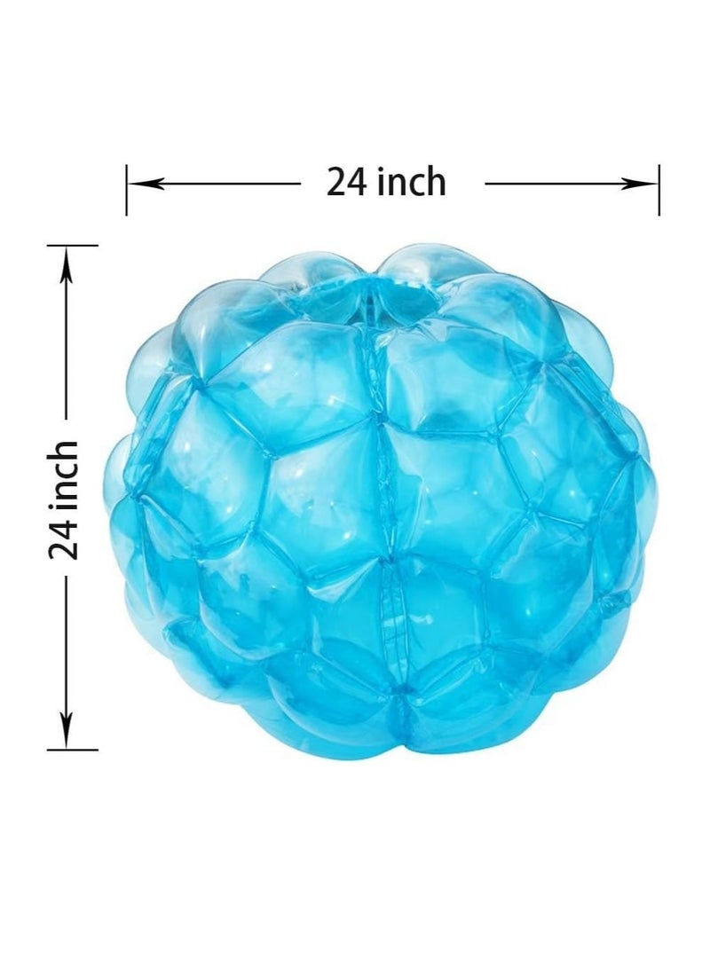 LAMAY 2 PCS-bumpers, bounce ball for Kids, sumo/grass ball for child outdoor team gaming play for 3-12 ages (60 cm, blue+red) - Image 1