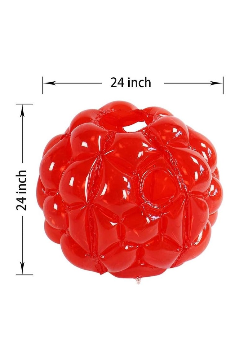 LAMAY 2 PCS-bumpers, bounce ball for Kids, sumo/grass ball for child outdoor team gaming play for 3-12 ages (60 cm, blue+red) - Image 3