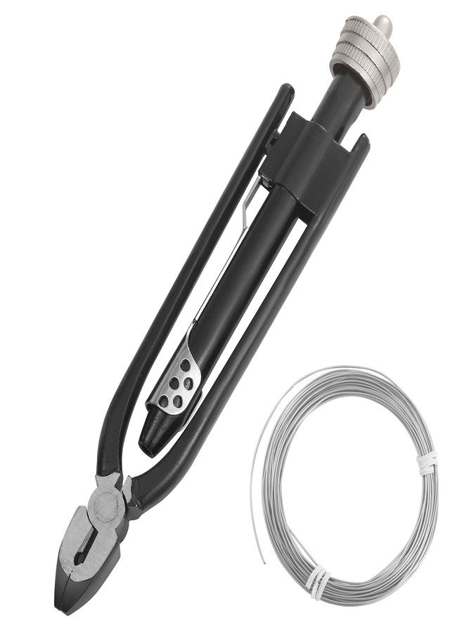 Nachee 6 Inch Safety Wire Pliers with 25ft Stainless Steel Twist Safety Lock Grip Wire .032, Twisting Tool for Motorcycle/Dirt Bike Grips, Aircraft, Auto Industry - Image 1