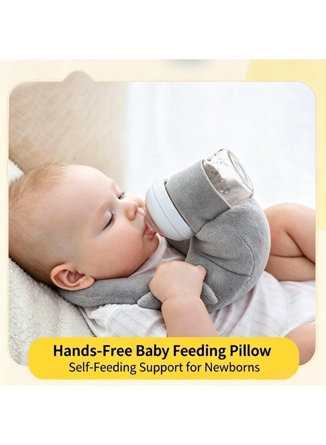Hands-Free Baby Feeding Pillow – Newborn Bottle Holder & Multifunctional Infant Nursing Support for Bed - Image 3