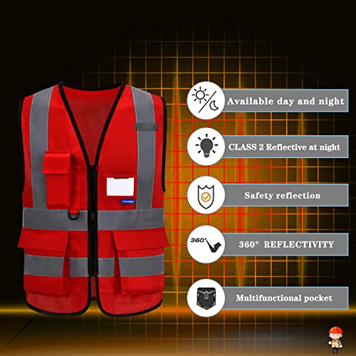 ASAFETY A-SAFETY EMS RED Vest for men - Image 4