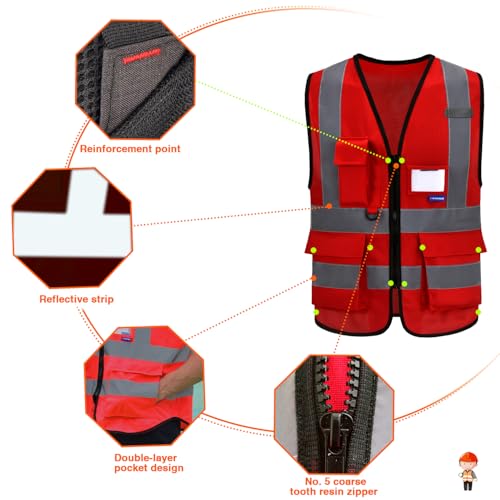 ASAFETY A-SAFETY EMS RED Vest for men - Image 2