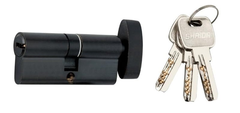 Pin Cylinder Lock | Brass – 60 mm | Durable & Secure Locking Solution for Doors (Compatible with 30-35 mm Thickness)