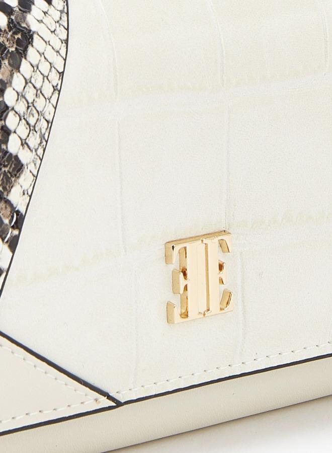 ELLE Panelled Wallet with Snap Button Closure - Image 2