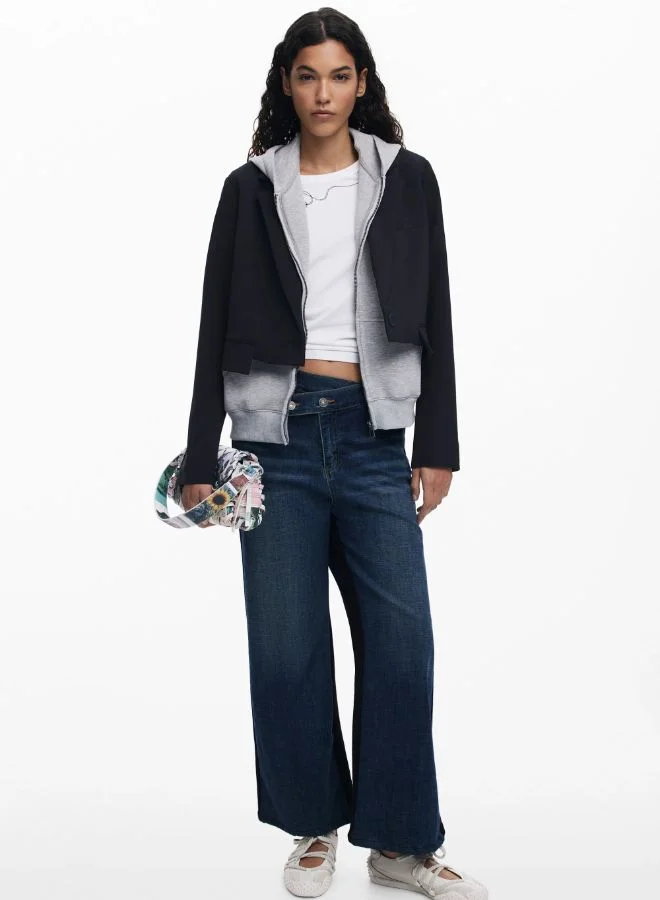 Combined flare jeans