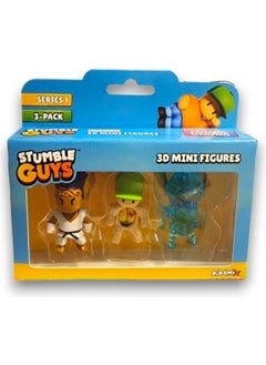 Toyfest Stumble Guys Series 1 - 3D Mini 3 Figure Set - 3 Pieces Sensei Inside Out Frozen Valkyrie - 5 cm  - Image 2