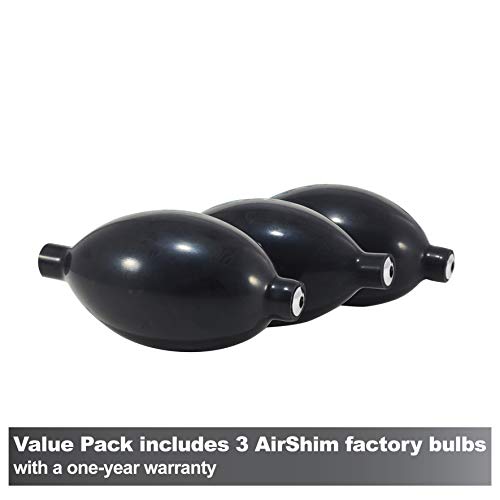 Calculated Industries 1103 AirShim Inflation Bulbs Value Pack - 3 Genuine Air Shim Rubber Inflation Pump Bulbs | Fits Most Brands Universal-Fit Replacements or Spares | Black, 3 ¼ inch long | 3-Pack - Image 2