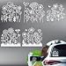 Hobbspring 5 Styles Flower Car Stickers 61x583 Inches Reflective Universal Wildflower Decals Beautiful Funny Boho Bloom Flora Plastic Decoration Decals for Auto Cars Truck Window Walls Laptop - Image 2