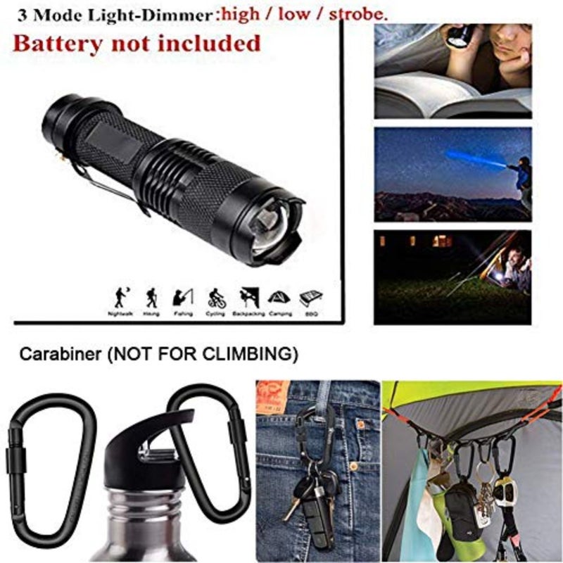 Emergency Survival Kit 13 in 1, Outdoor Survival Gear Tool with Survival Bracelet, Fire Starter, Whistle, Wood Cutter, Water Bottle Clip, Pen Survival Kit 1 - Image 5