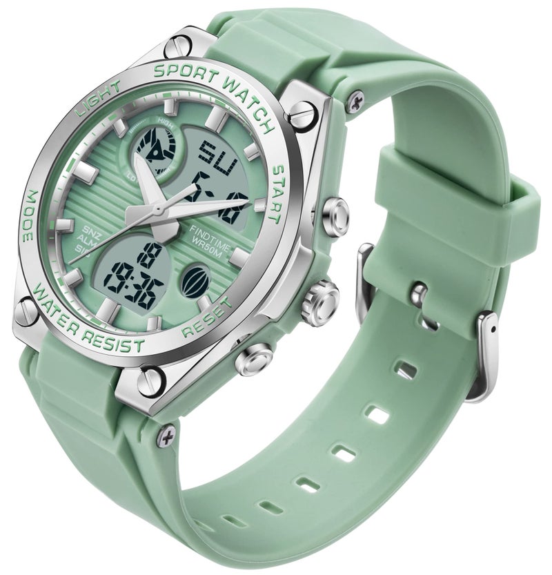 findtime Womens Digital Watch Sport Waterproof Watch Analog Military Tactical Watches LED Backlight Alarm Stopwatch Wrist Watches - Image 1