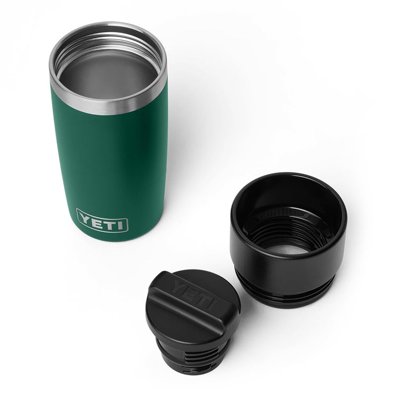 YETI Rambler 12 oz Travel Bottle, Stainless Steel, Vacuum Insulated with Leakproof Commuter Cap, Black Forest Green - Image 3