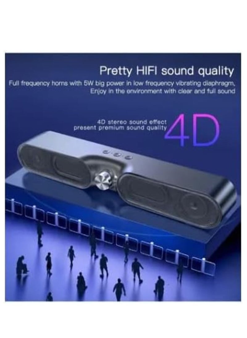 YESIDO YSW05 Rechargeable Stereo Bass Bluetooth 5.0 Speaker Music Player Subwoofer Support TF U-Disk.