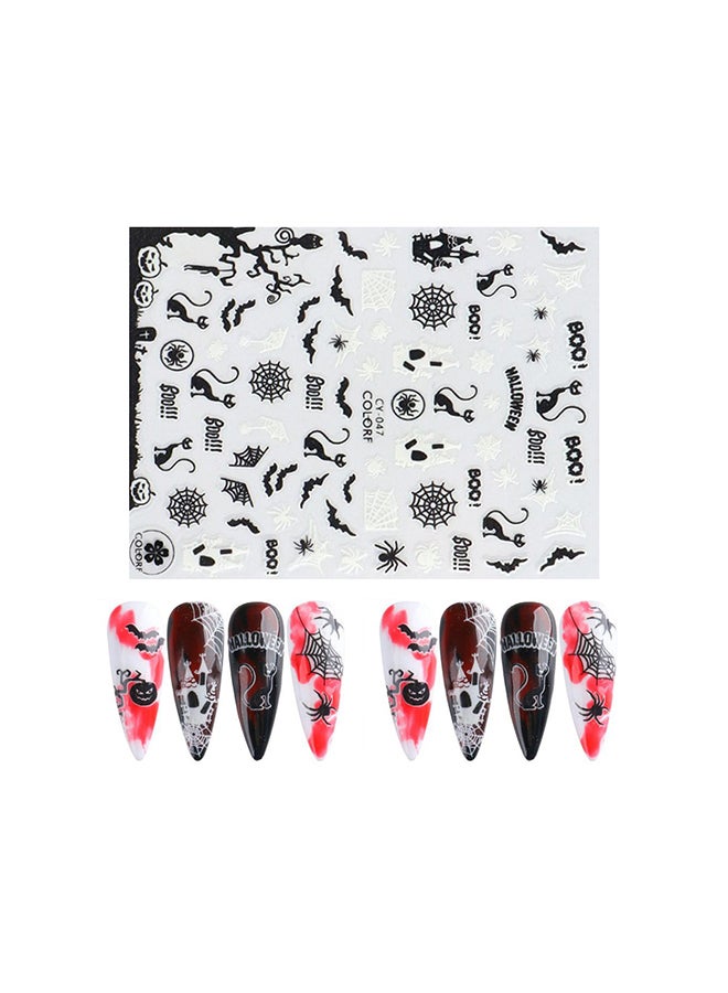 brunson Scary Vinyl Waterproof Stickers For Nail Art HS001