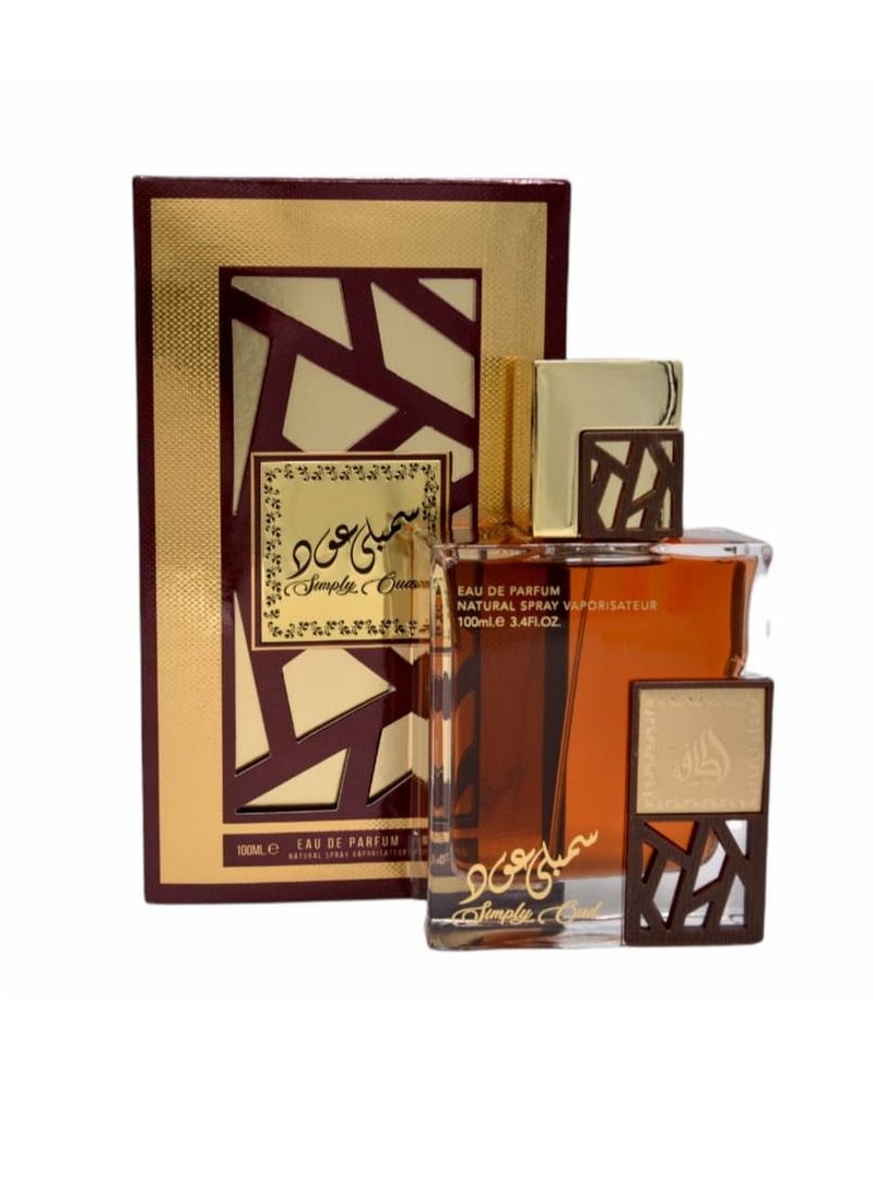 Lattafa Simply Oud For Unisex By Lattafa EDP 100ml - Image 2