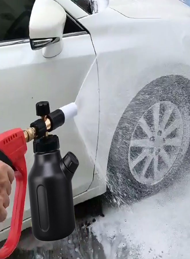 Car Wash Sprayer Foam Car Wash Sprayer Washer Foam Sprayer Foam Cannon Car Wash with 1/4 Quick Male Connector Measuring Cup Design Adjustable Nozzle for Car Cleaning - Image 3
