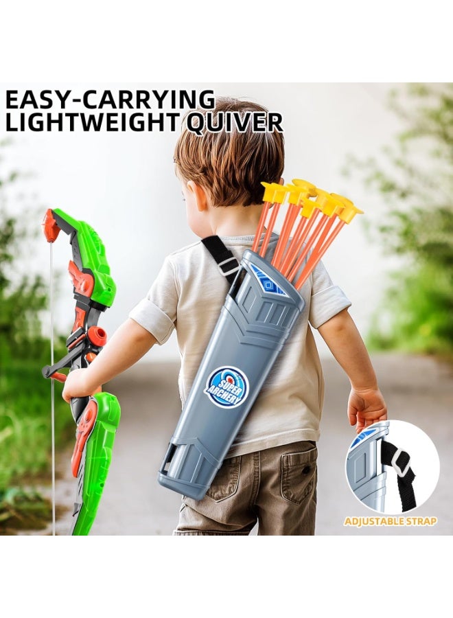 Bukela 2 Pack Archery Set - Includes 2 Bows, 20 Suction Cup Arrows & 2 Quivers & Standing Target, Outdoor Light Up Toys for Indoor Outdoor Sport Gifts for Boys Girls Ages 4-12 - Image 4
