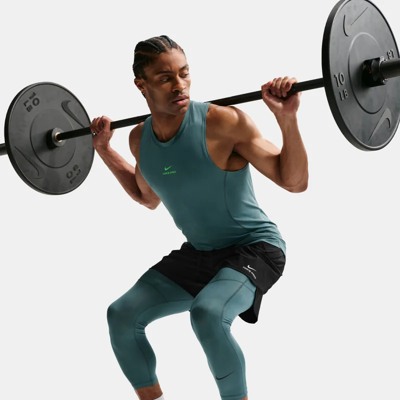 Nike Green Men's Pro Dri-FIT Fitness Tights for Men | Best Price UAE