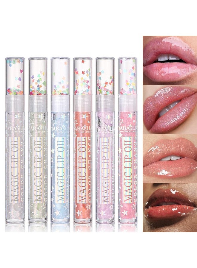 Petansy Shimmery Glitter Lip Gloss 6 Colors Liquid Lipstick Set Plumping Lip Oil | Syrupy gloss | Long Lasting | Moisturizing| High Shine | Lip Glow Set (6 Colors/Set) - Image 1
