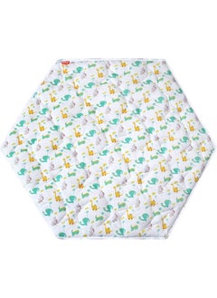 Moonsea Moonsea Hexagon Playpen Mat - Dinosaur Print Baby Playmat for Kids Tent, Suitable for Regalo My Play Portable Play Yard Six Panel Playpen  - Image 1