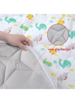 Moonsea Moonsea Hexagon Playpen Mat - Dinosaur Print Baby Playmat for Kids Tent, Suitable for Regalo My Play Portable Play Yard Six Panel Playpen  - Image 5