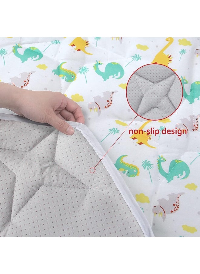 Moonsea Moonsea Hexagon Playpen Mat - Dinosaur Print Baby Playmat for Kids Tent, Suitable for Regalo My Play Portable Play Yard Six Panel Playpen  - Image 5