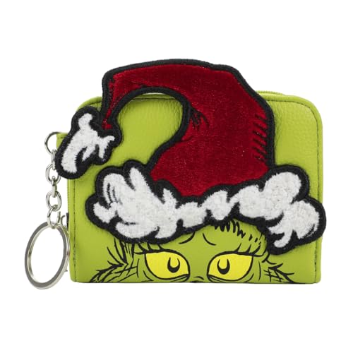 Bioworld Grinch 3D Face Zip Around Women's Wallet - Image 5