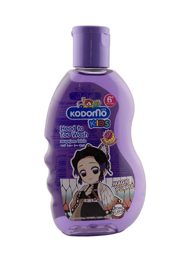 Kodomo Head to Toe Wash Magic Purple 200 ml