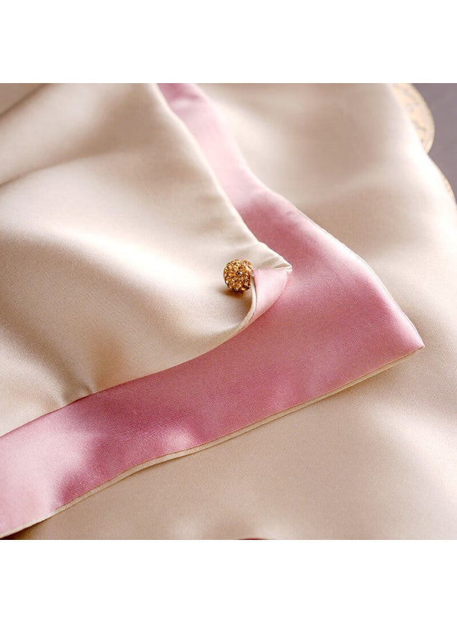 Hang Silk House Hangsi Mansion Suzhou Embroidery Silk Scarf Women Mulberry Silk Shawl Scarf For Wife Mother's Birthday Mother's Day Gift Champagne - Image 3