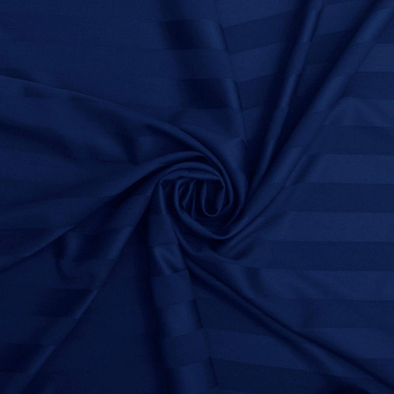 RUSTIC LINEN Super Soft Brushed Microfiber Cotton Satin Striped Double Duvet/Quilt/Razai/Comforter Cover,90X100(Inches) Zip Cover,228X254(CM) Comforter Cover with Zipper with Four Corner Ties - Image 3