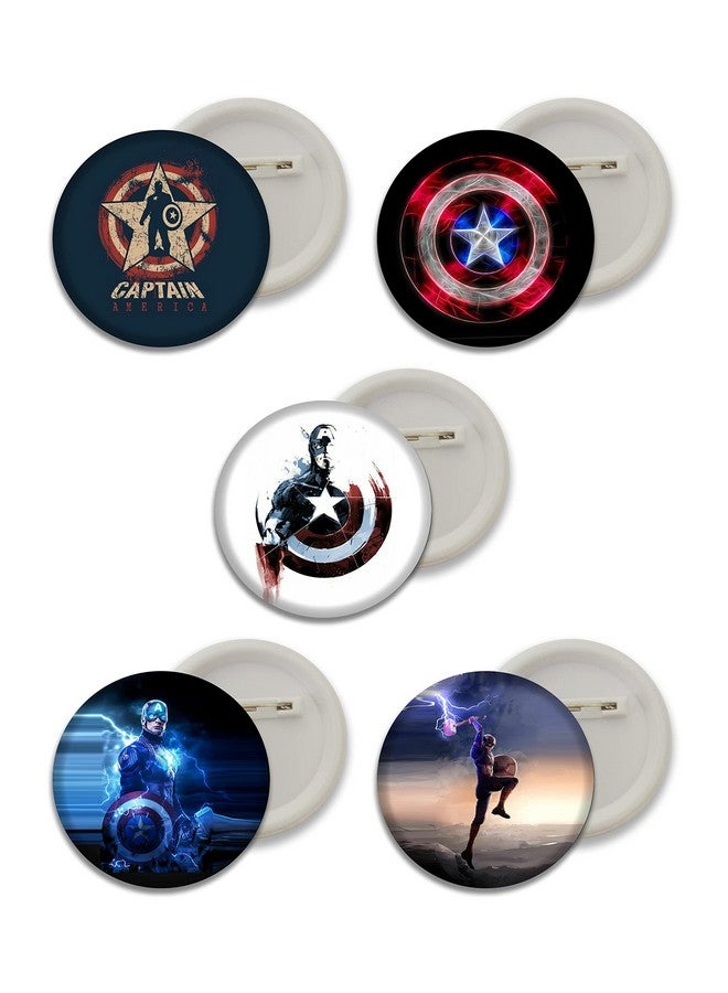 دي2سي شارات أزرار Marvels Avengers من D2C (كابتن أمريكا 2) - متعددة الألوان - Image 1