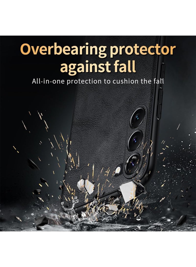 اووكاي جراب لهاتف Samsung Galaxy S25 Ultra، جراب هاتف فاخر من جلد البولي يوريثان الفاخر، جراب هاتف مقاوم للصدمات وواقي كامل الجسم لهاتف Samsung Galaxy S25 Ultra 5G (بني) - Image 5