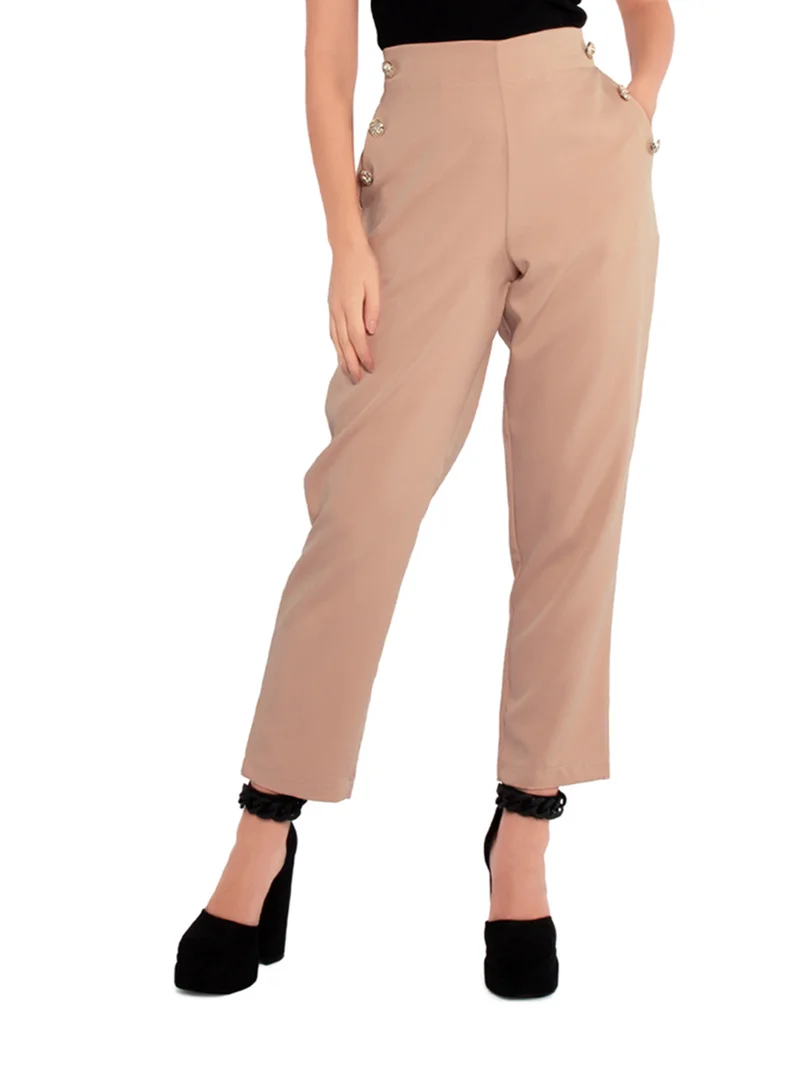 London Rag Peach semi casual straight pants