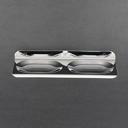 Raxon Innovation Raxon Innovation Stainless Steel Round Shape Double Soap Dish l Soap Case I Soap Holder I Soap Stand Corrosion Free Double Soap Holder with Chrome Finish (PS-1 Double SOAPDISH) - Image 2