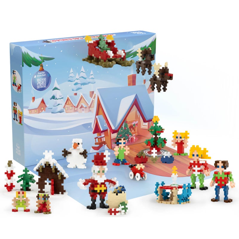 Plus-Plus Plus Plus Christmas Advent Calendar 2025 25 Kids Building Block Toys Mini 3D Puzzle Kits Fun Holiday Countdown Stem Gifts 600 Pieces Original - Image 3
