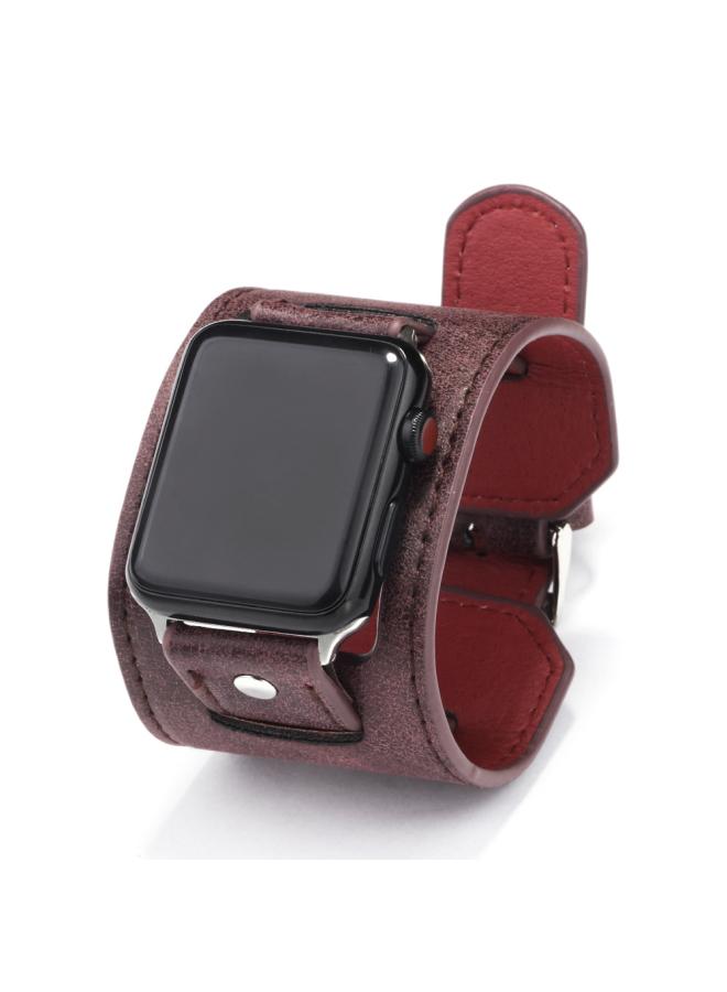 Zino Explosions For Iwatch Leather Alloy Strap Smart Watch Bracelet 