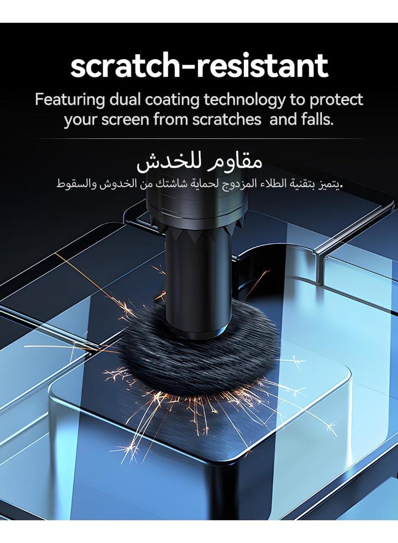 فوميمو 2 عبوة واقي شاشة زجاجي لشاشة Honor Pad X9a مقاس 11.5 بوصة، واقي شاشة زجاجي مقاوم للخدش مقاوم للخدش خالٍ من الفقاعات بدرجة نقاء 9H HD، شفاف - Image 4