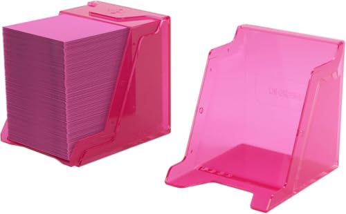 Gamegenic Bastion 100 XL Deck Box Compact Secure and Perfectly Organized for Your Trading Cards Safely Protects 100 DoubleSleeved Cards Pink Color Made - Image 5