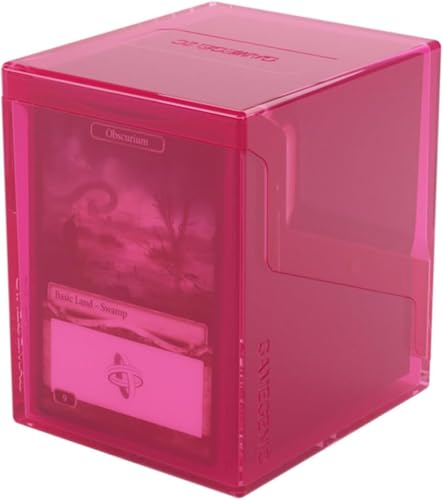Gamegenic Bastion 100 XL Deck Box Compact Secure and Perfectly Organized for Your Trading Cards Safely Protects 100 DoubleSleeved Cards Pink Color Made - Image 1